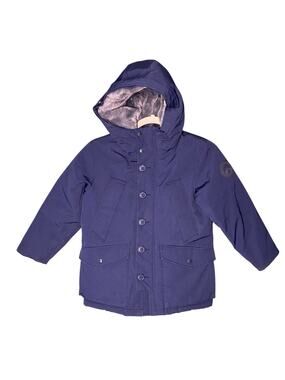 GAP Jacket Youth Size Small Boys & Girls Kids Heavy Navy Blue Hooded Parka Coat